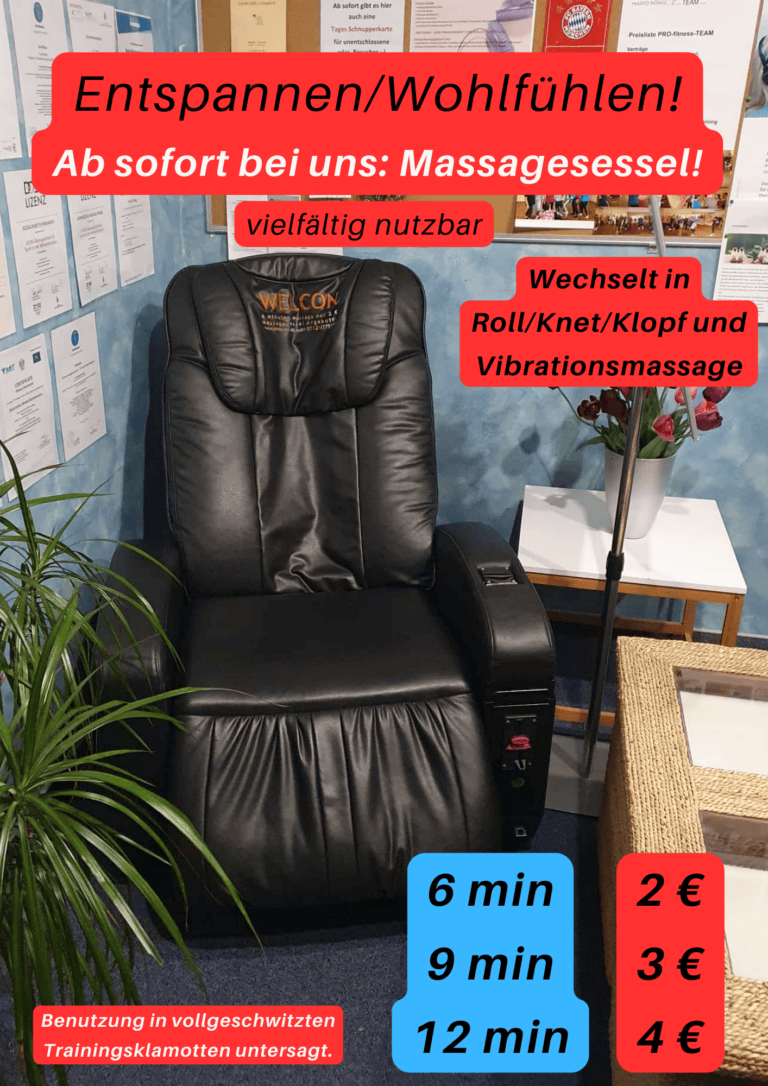 Pro Fitness Team Guben - Massage Stuhl 27012026
